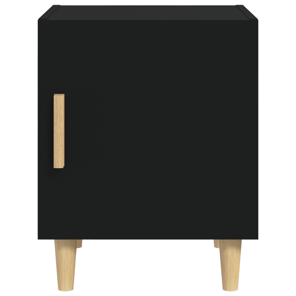 Table de chevet Noir Bois d'ingénierie Tables de chevet vidaXL   