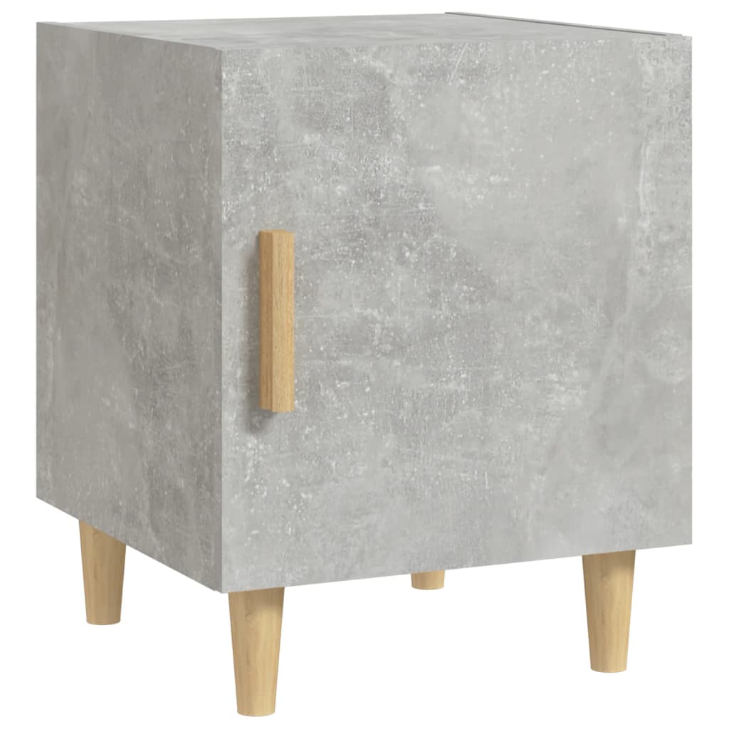 Table de chevet Gris béton Bois d'ingénierie - XIOS