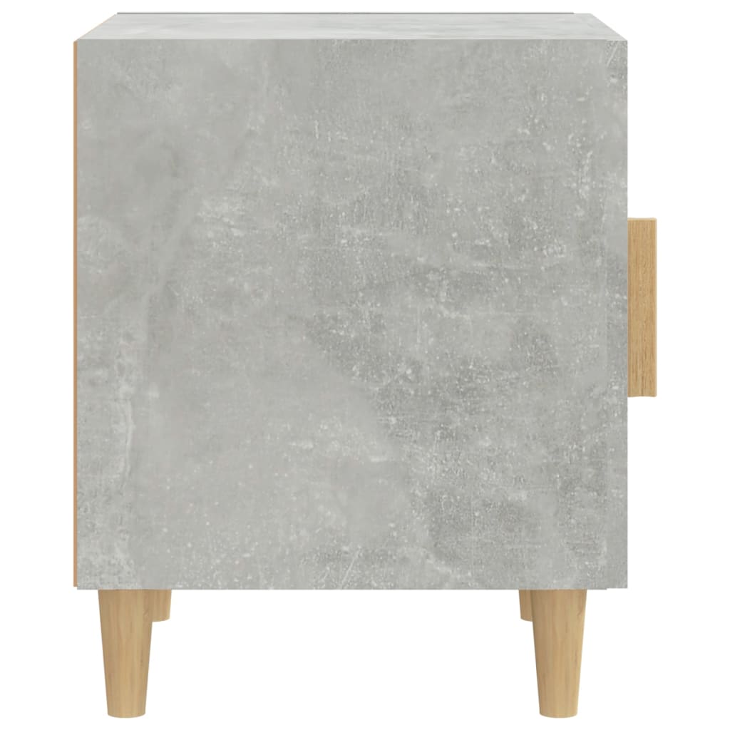 Table de chevet Gris béton Bois d'ingénierie - XIOS