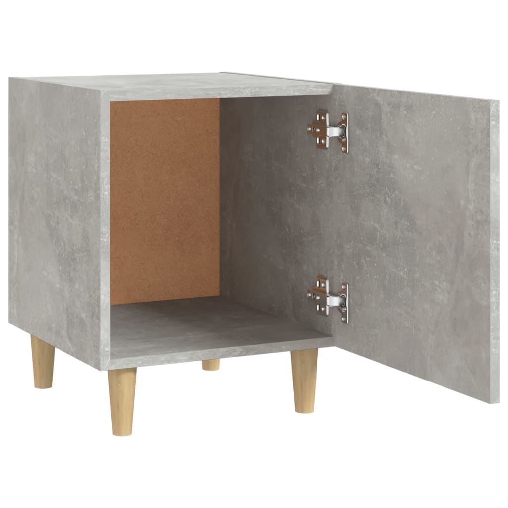Table de chevet Gris béton Bois d'ingénierie - XIOS
