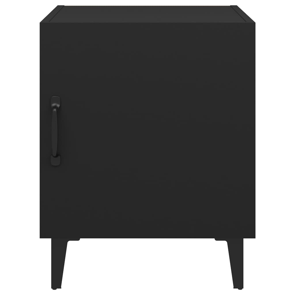 Tables de chevet 2 pcs Noir Bois d'ingénierie - XIOS