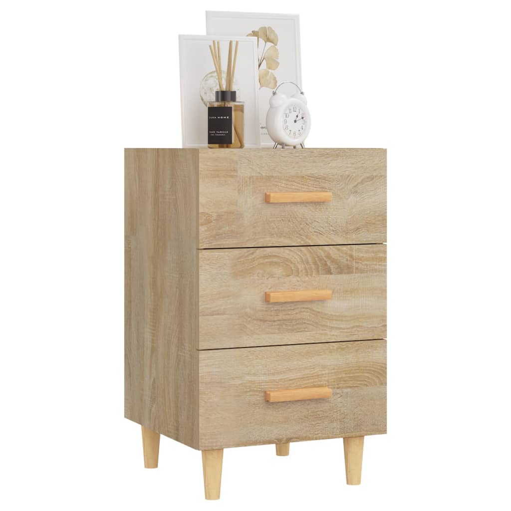 Table de chevet chêne sonoma 40x40x66 cm bois d'ingénierie - XIOS