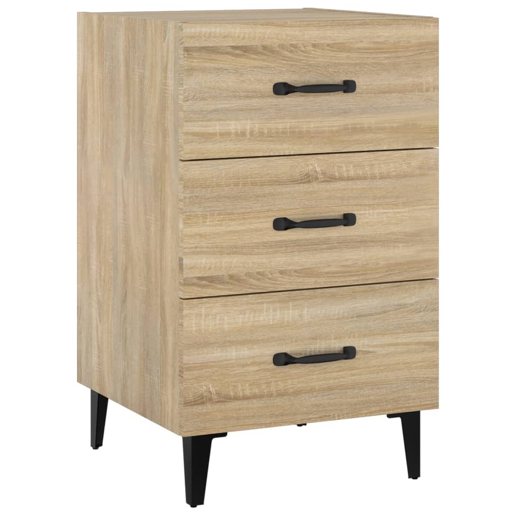 Table de chevet chêne sonoma 40x40x66 cm bois d'ingénierie - XIOS