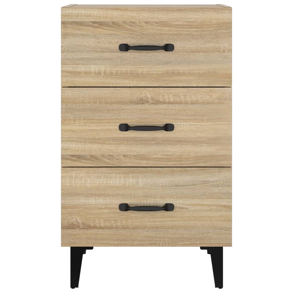 Table de chevet chêne sonoma 40x40x66 cm bois d'ingénierie - XIOS