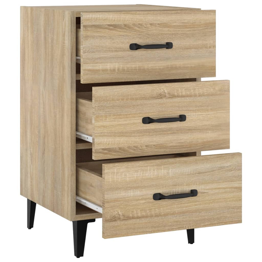 Table de chevet chêne sonoma 40x40x66 cm bois d'ingénierie - XIOS