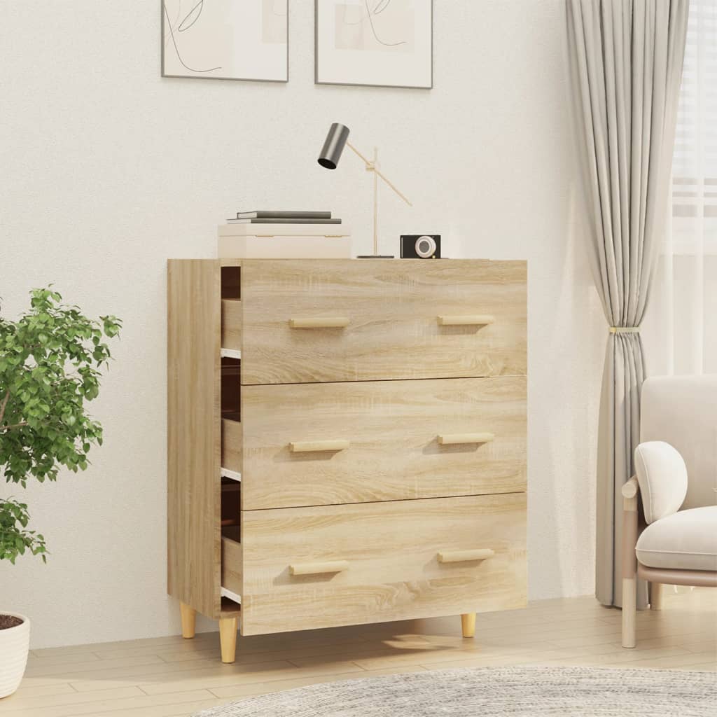 Buffet Chêne sonoma 70x34x90 cm Bois d'ingénierie - XIOS