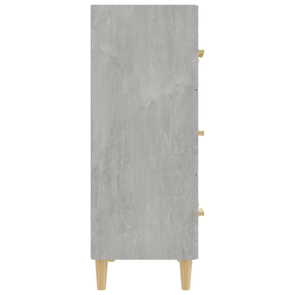 Buffet Gris béton 70x34x90 cm Bois d'ingénierie - XIOS