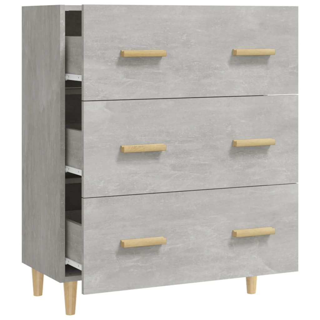 Buffet Gris béton 70x34x90 cm Bois d'ingénierie - XIOS