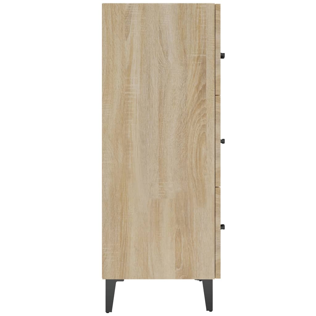 Buffet chêne sonoma 69,5x34x90 cm bois d'ingénierie - XIOS