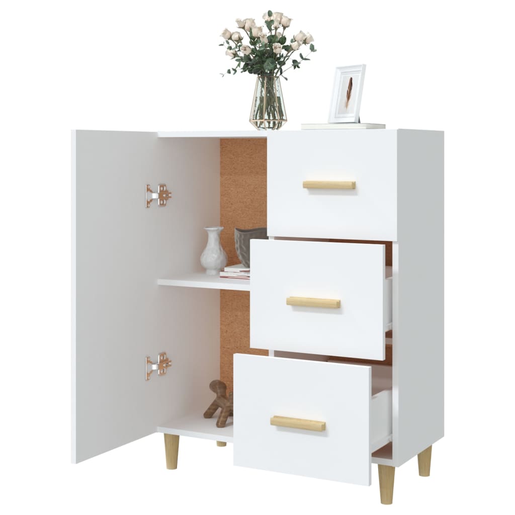 Buffet blanc 69,5x34x90 cm bois d'ingénierie - XIOS
