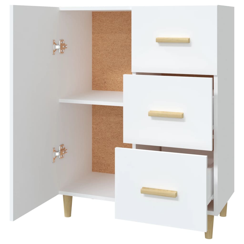 Buffet blanc 69,5x34x90 cm bois d'ingénierie - XIOS