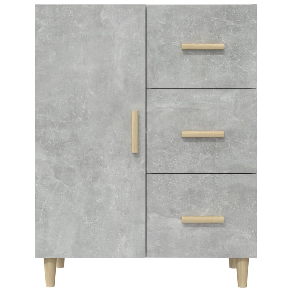 Buffet gris béton 69,5x34x90 cm bois d'ingénierie - XIOS