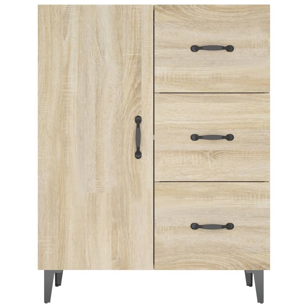 Buffet chêne sonoma 69,5x34x90 cm bois d'ingénierie - XIOS