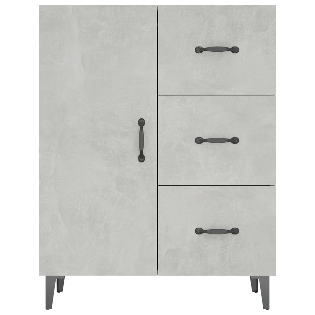 Buffet gris béton 69,5x34x90 cm bois d'ingénierie - XIOS