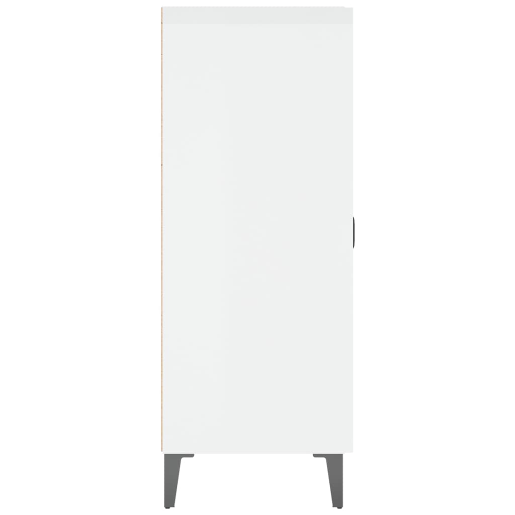 Buffet Blanc brillant 69,5x34x90 cm Bois d'ingénierie - XIOS