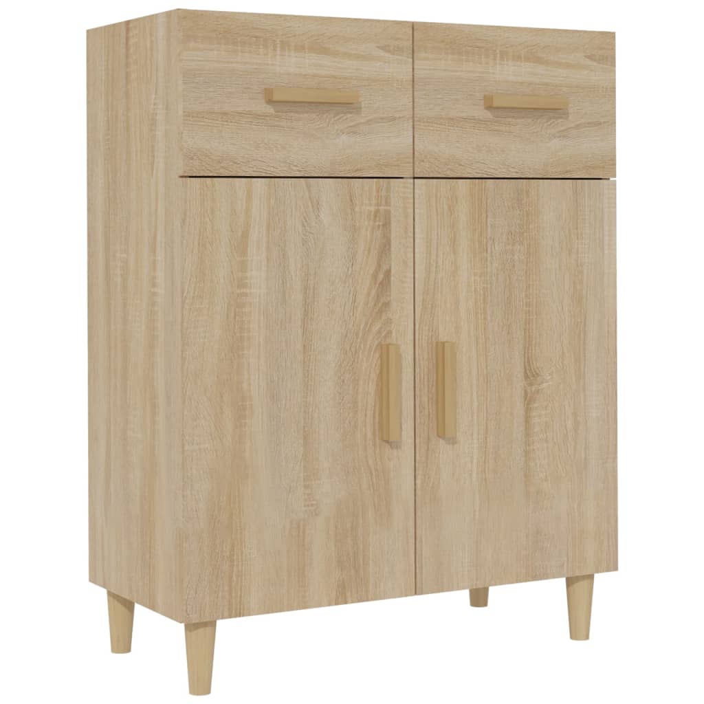Buffet chêne sonoma 69,5x34x89 cm bois d'ingénierie - XIOS