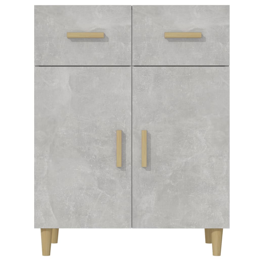 Buffet gris béton 69,5x34x89 cm bois d'ingénierie - XIOS