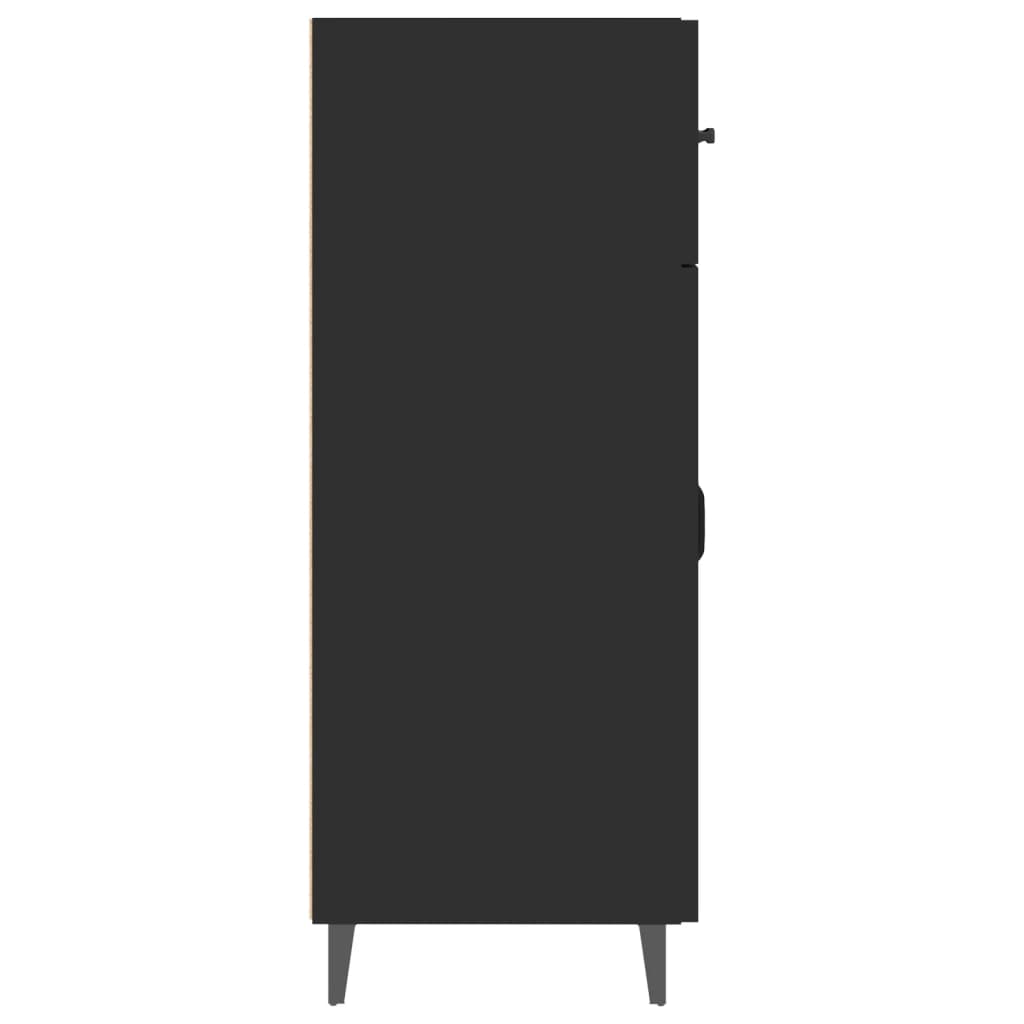 Buffet noir 69,5x34x90 cm bois d'ingénierie - XIOS