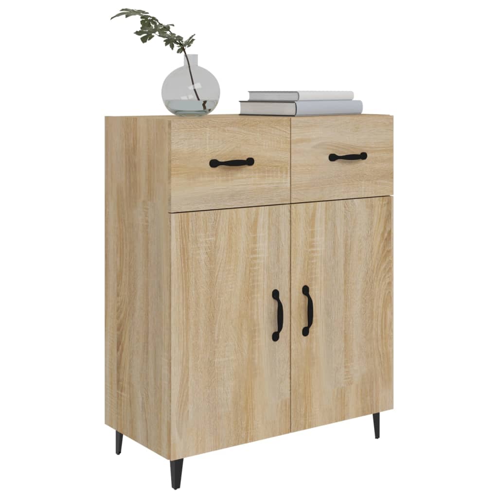 Buffet chêne sonoma 69,5x34x90 cm bois d'ingénierie - XIOS