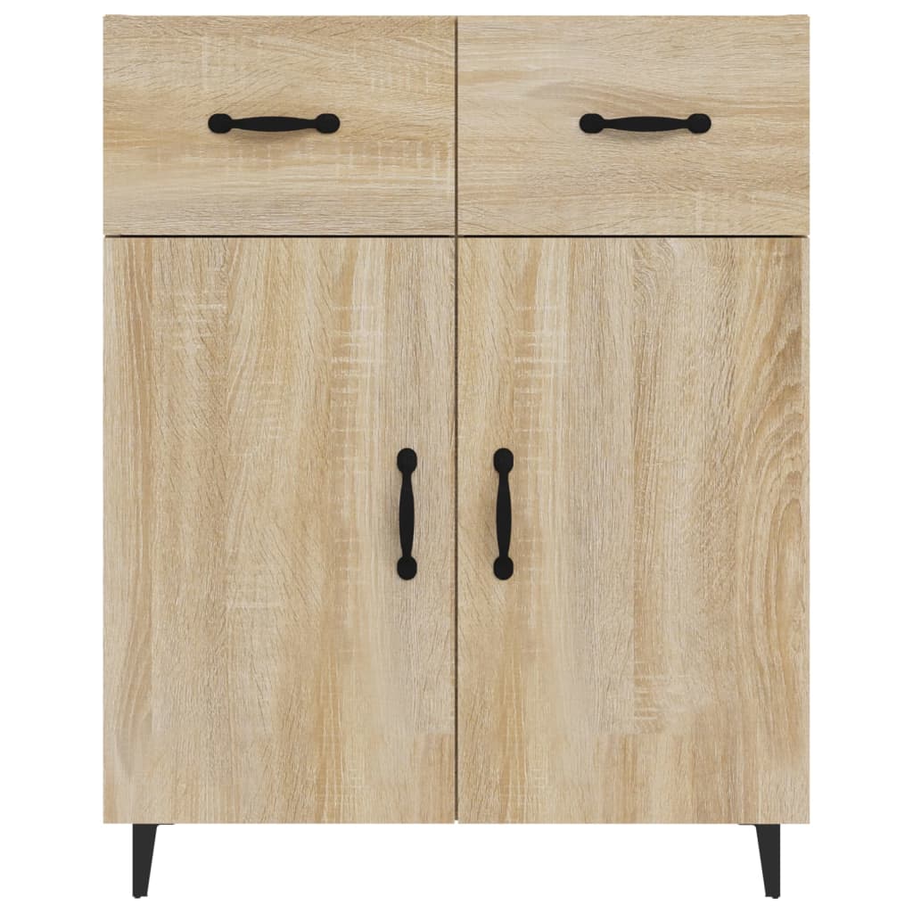 Buffet chêne sonoma 69,5x34x90 cm bois d'ingénierie - XIOS