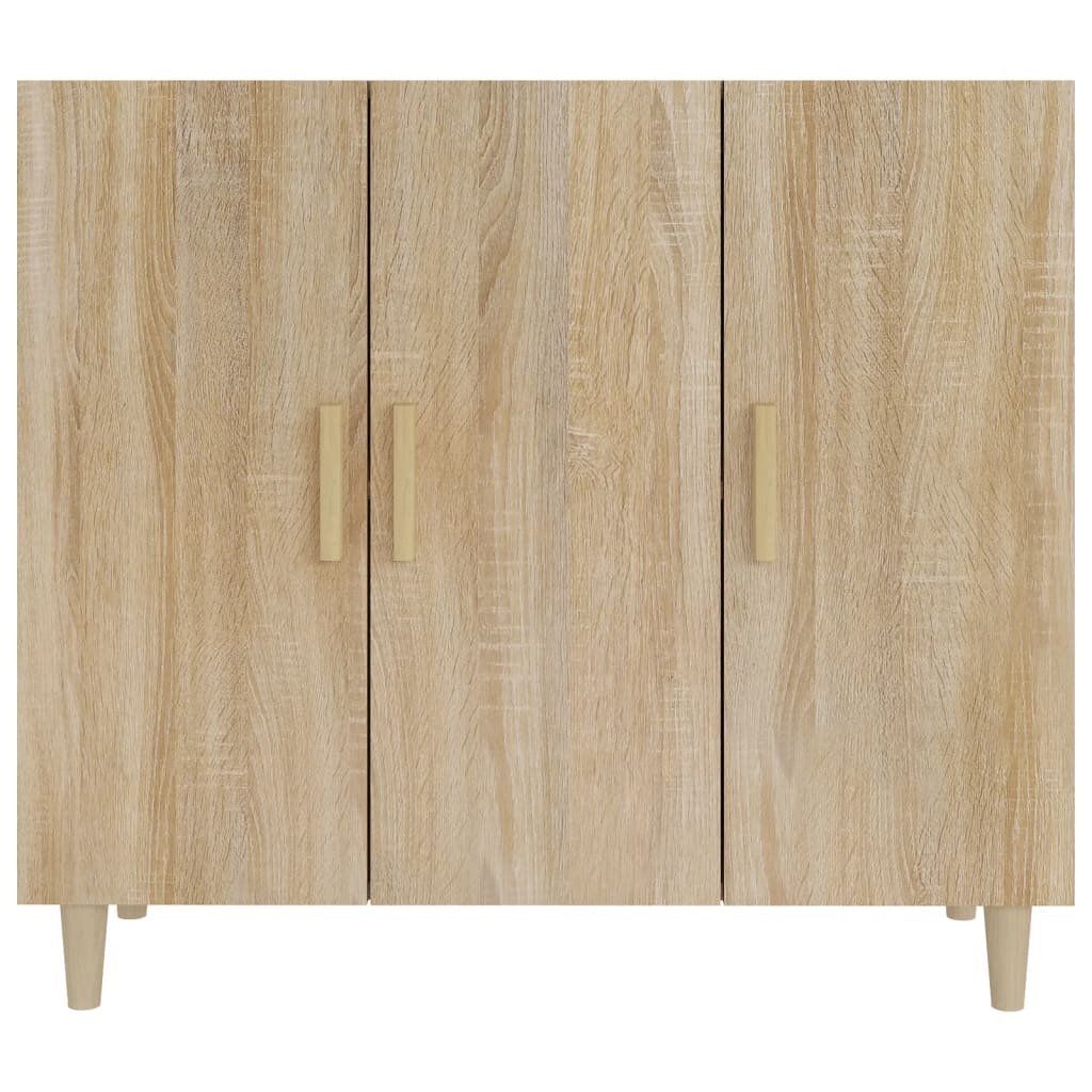 Buffet chêne sonoma 90x34x80 cm bois d'ingénierie - XIOS