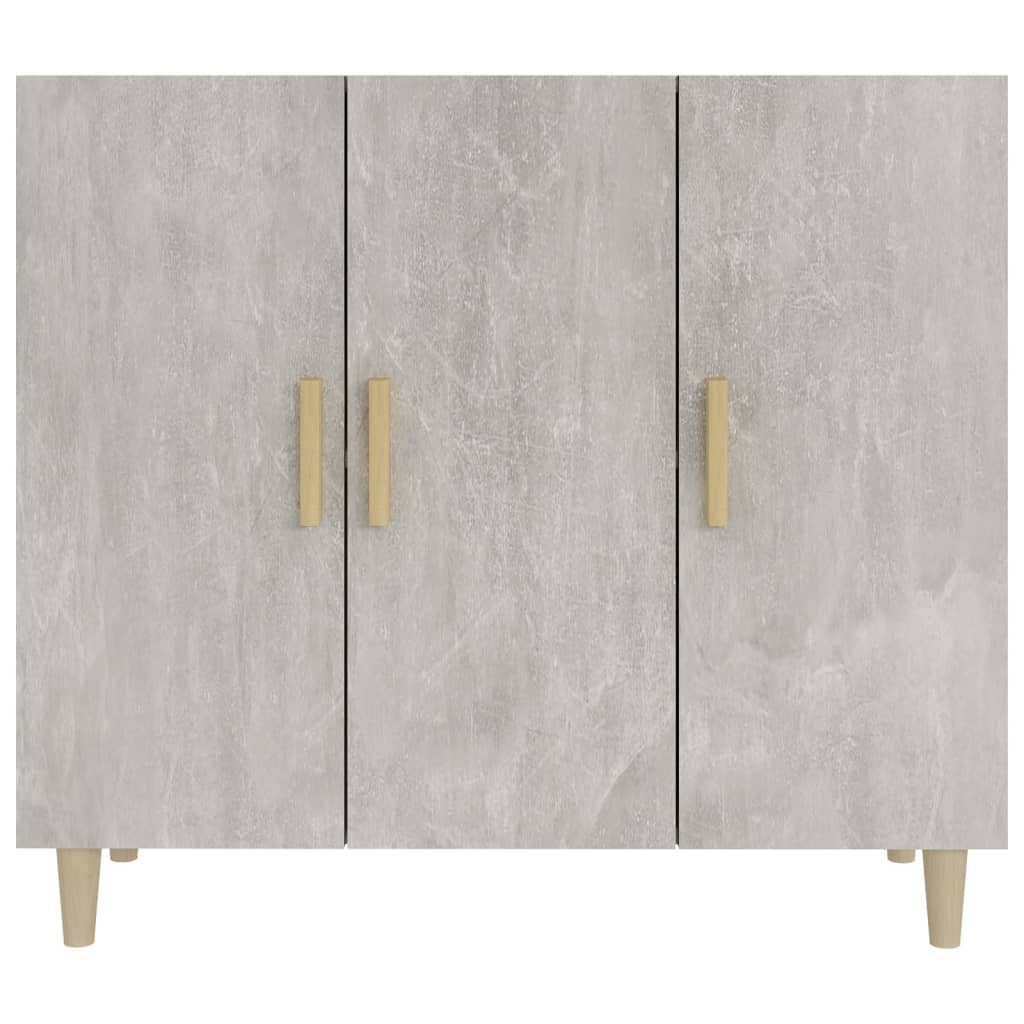 Buffet gris béton 90x34x80 cm bois d'ingénierie - XIOS