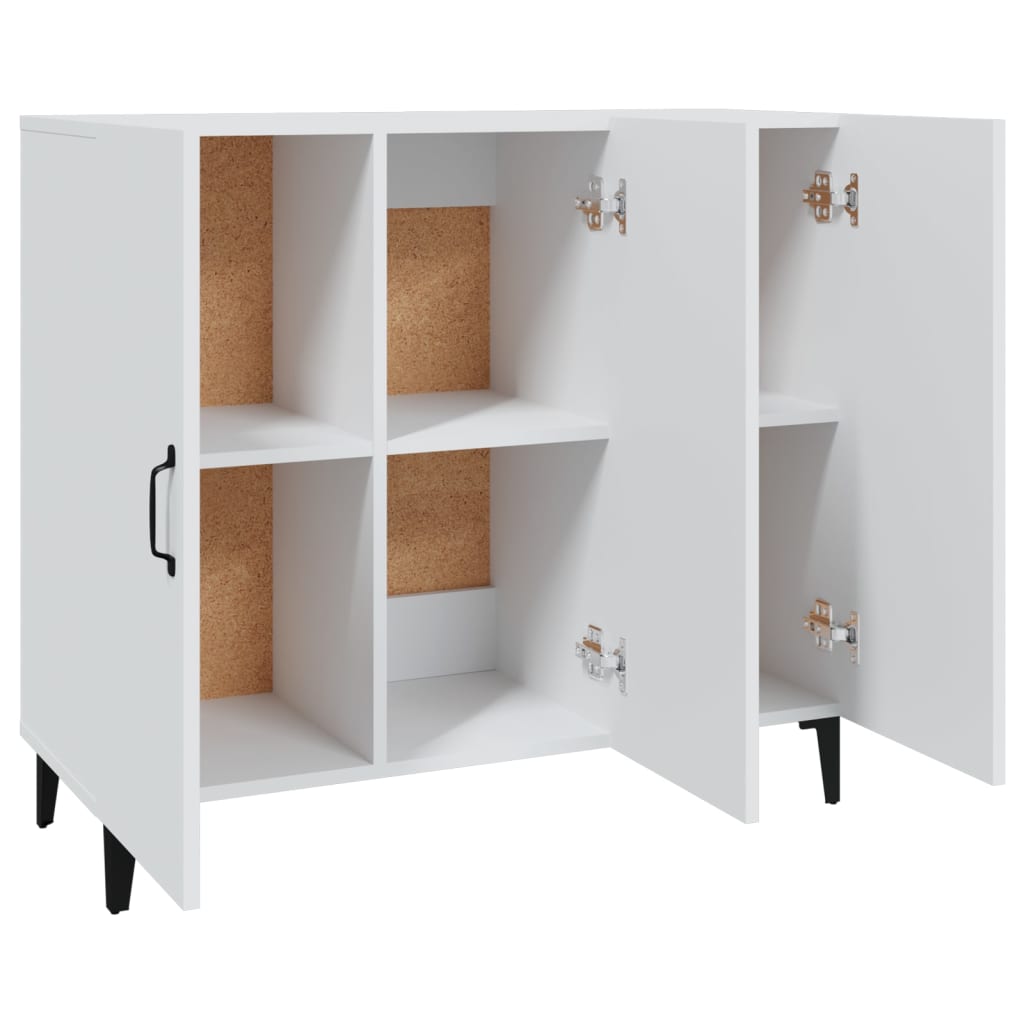 Buffet blanc 90x34x80 cm bois d'ingénierie - XIOS