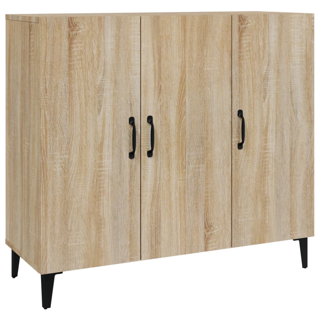 Buffet chêne sonoma 90x34x80 cm bois d'ingénierie - XIOS