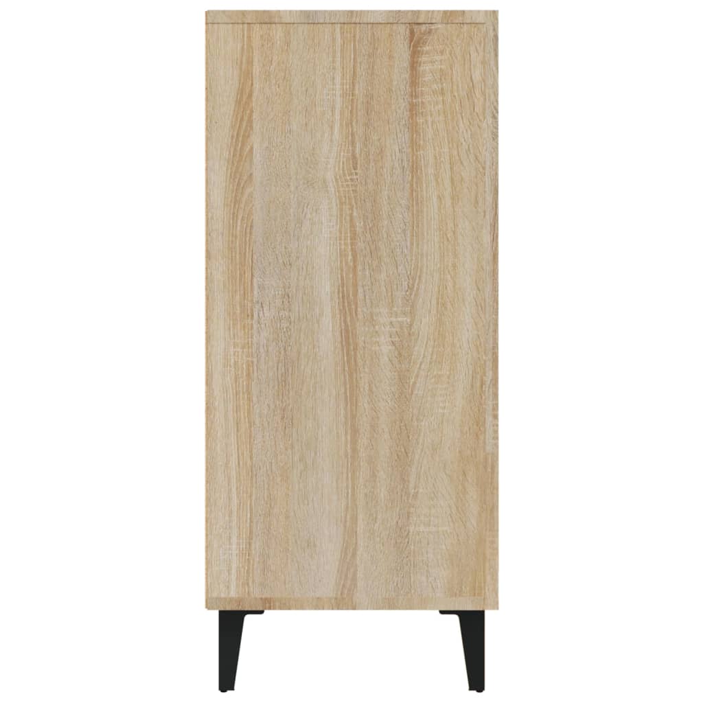 Buffet chêne sonoma 90x34x80 cm bois d'ingénierie - XIOS