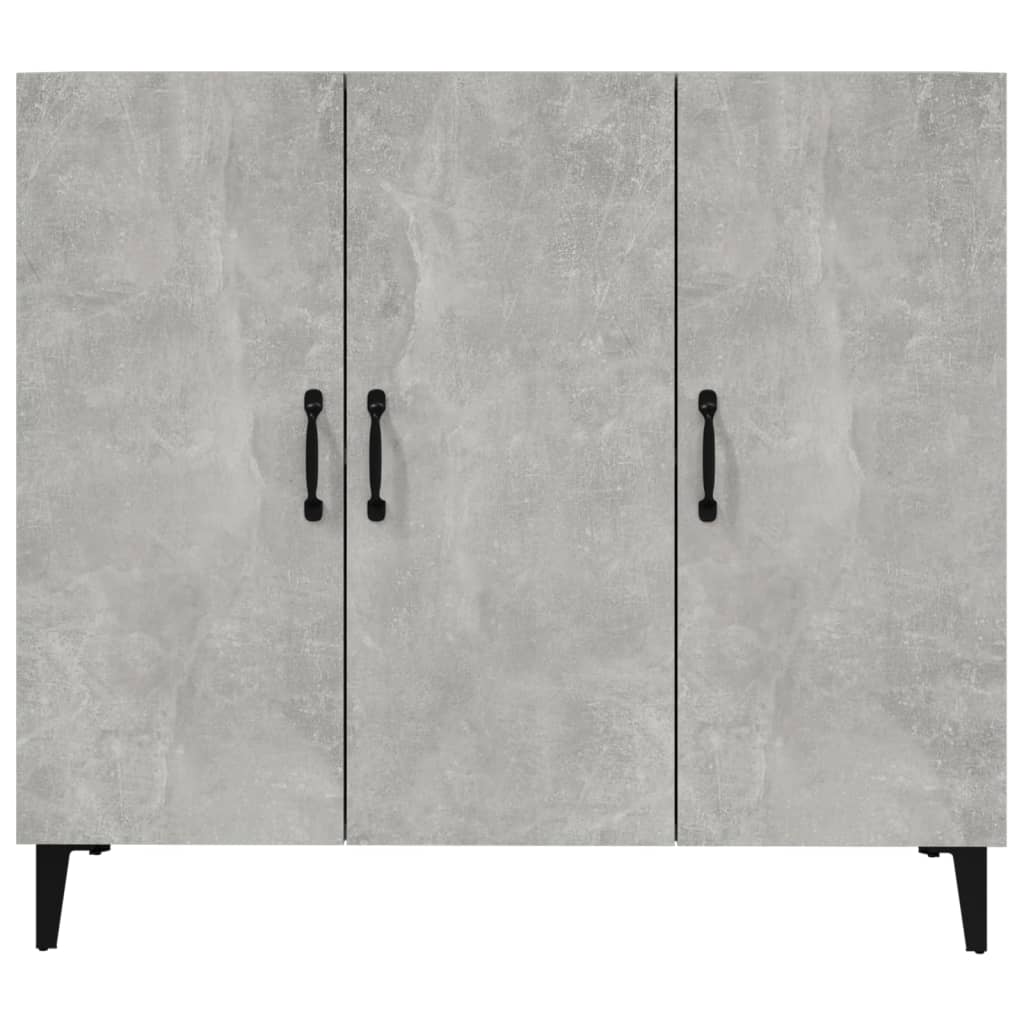 Buffet gris béton 90x34x80 cm bois d'ingénierie - XIOS