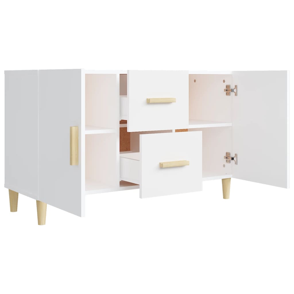Buffet blanc 100x36x60 cm bois d'ingénierie - XIOS