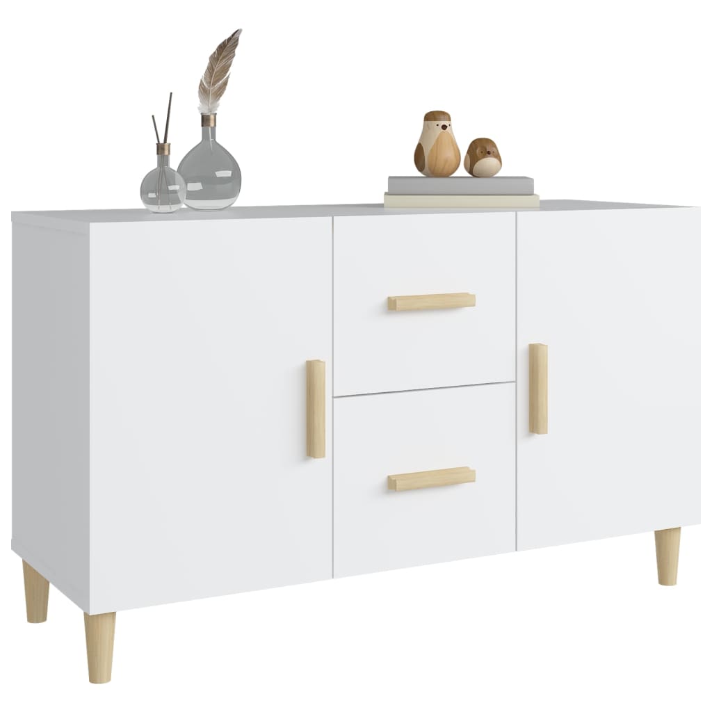 Buffet blanc 100x36x60 cm bois d'ingénierie - XIOS