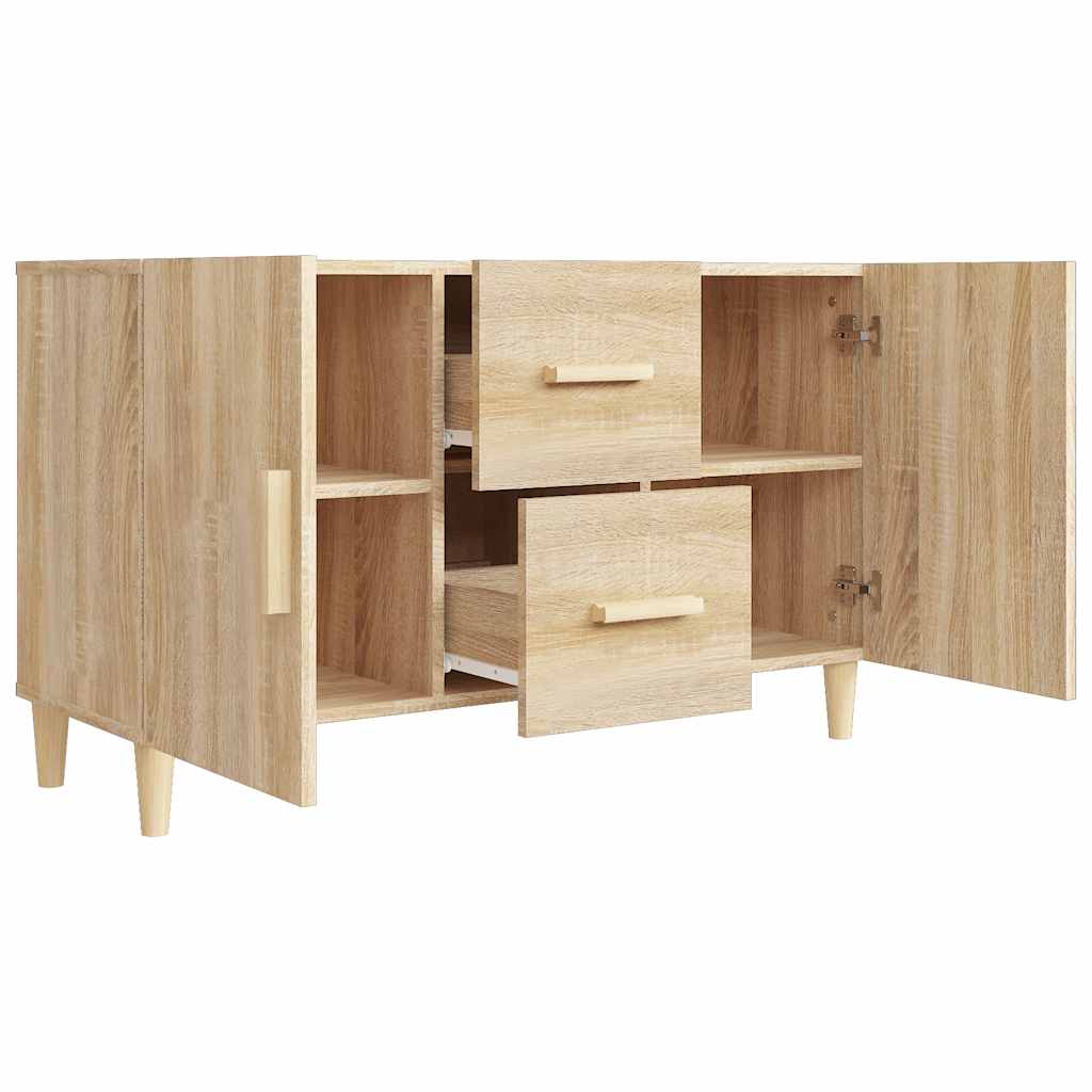 Buffet chêne sonoma 100x36x60 cm bois d'ingénierie - XIOS