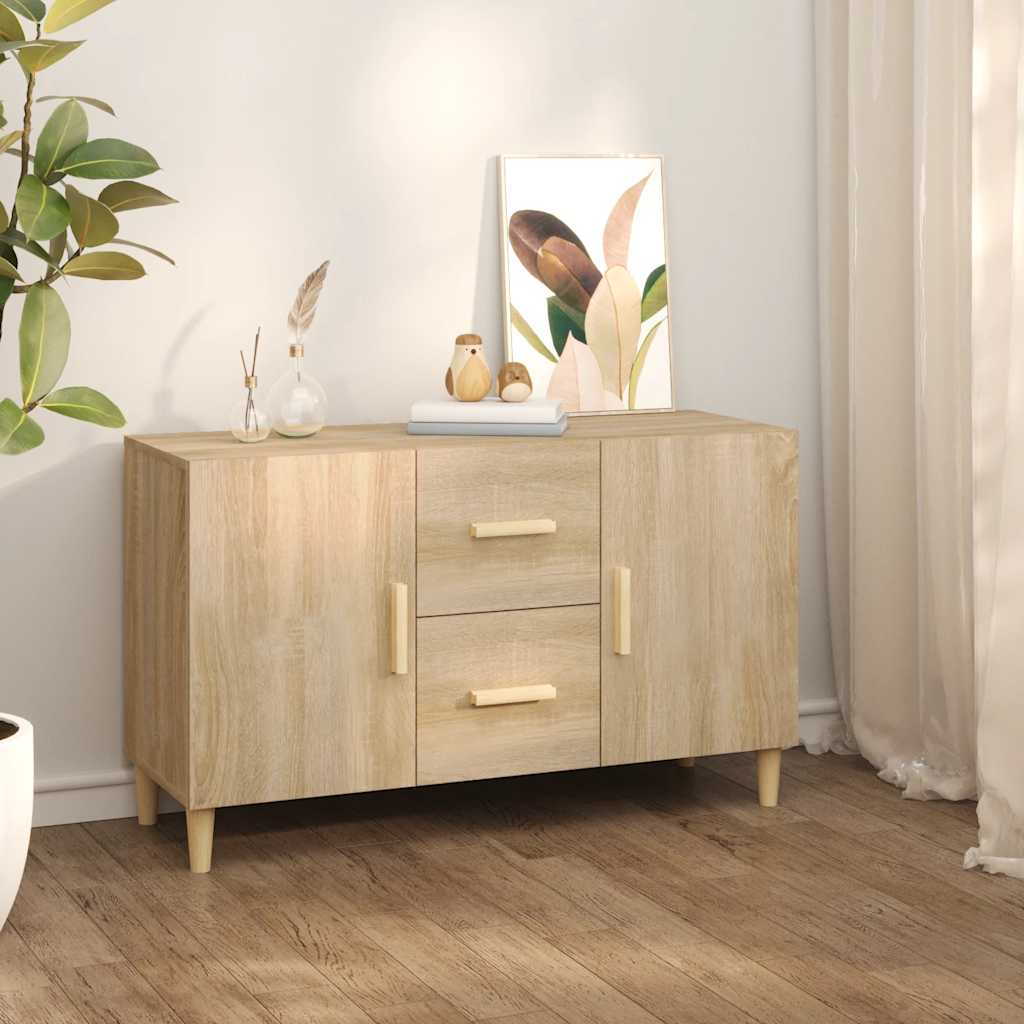 Buffet chêne sonoma 100x36x60 cm bois d'ingénierie - XIOS