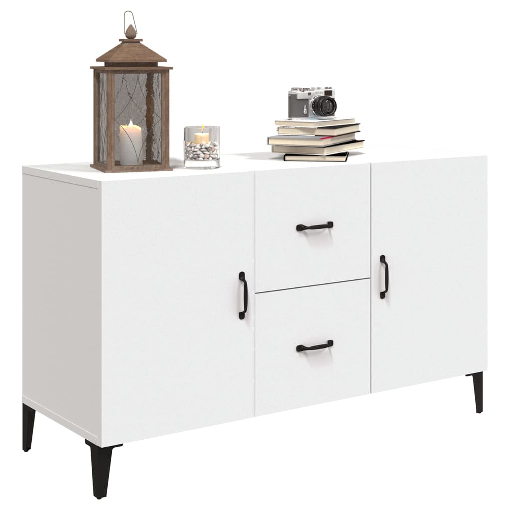 Buffet blanc 100x36x60 cm bois d'ingénierie - XIOS