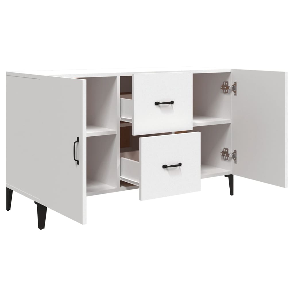 Buffet blanc 100x36x60 cm bois d'ingénierie - XIOS