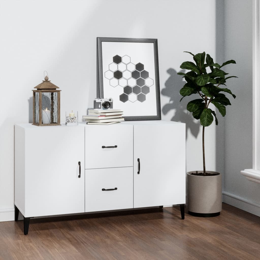 Buffet blanc 100x36x60 cm bois d'ingénierie - XIOS