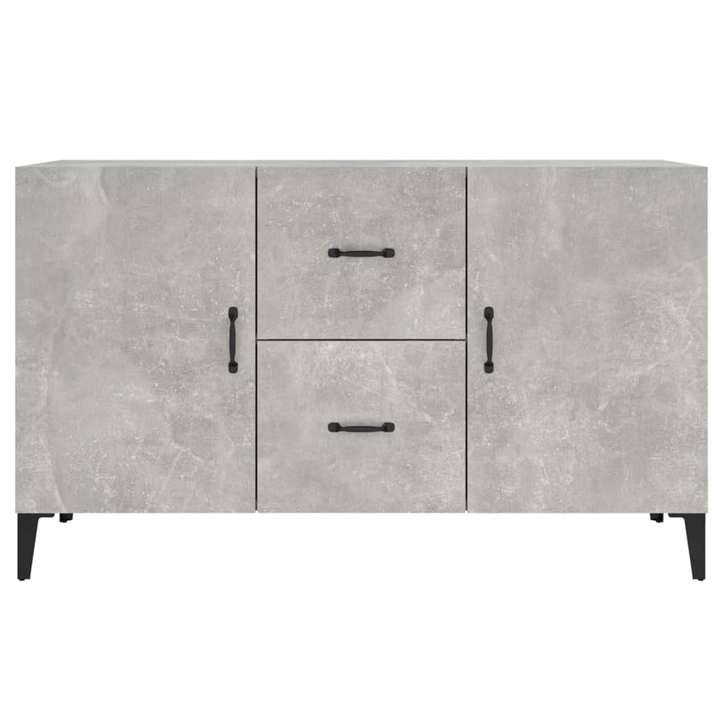 Buffet gris béton 100x36x60 cm bois d'ingénierie - XIOS