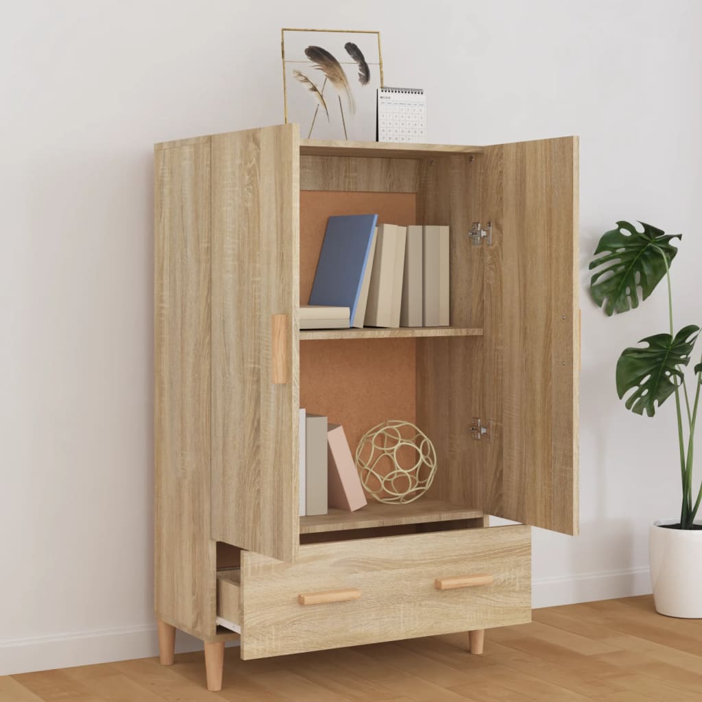 Buffet haut Chêne sonoma 70x31x115 cm Bois d'ingénierie - XIOS