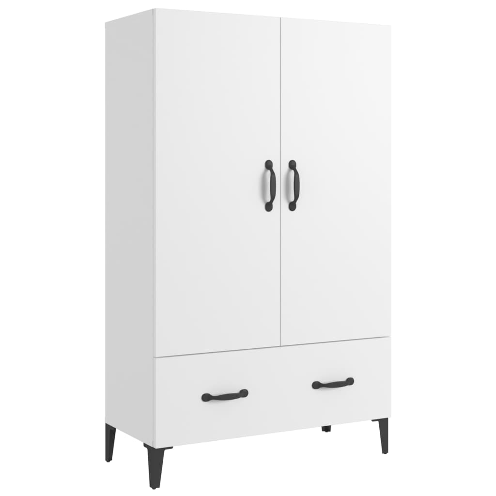 Buffet haut Blanc 70x31x115 cm Bois d'ingénierie - XIOS
