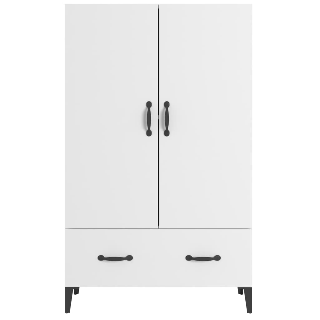 Buffet haut Blanc 70x31x115 cm Bois d'ingénierie - XIOS