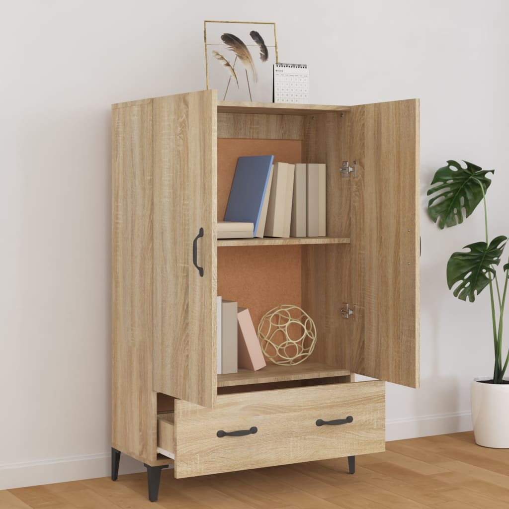 Buffet haut Chêne sonoma 70x31x115 cm Bois d'ingénierie - XIOS
