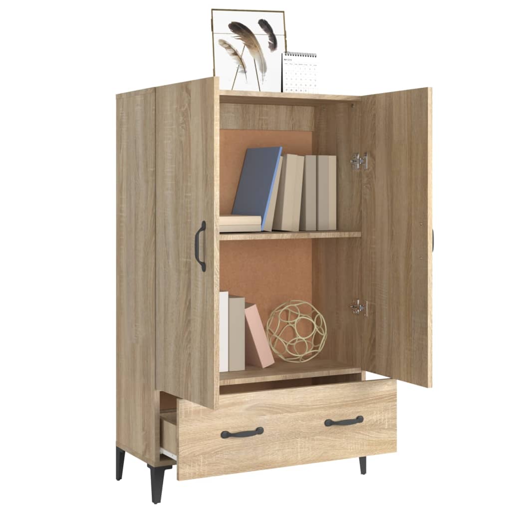Buffet haut Chêne sonoma 70x31x115 cm Bois d'ingénierie - XIOS