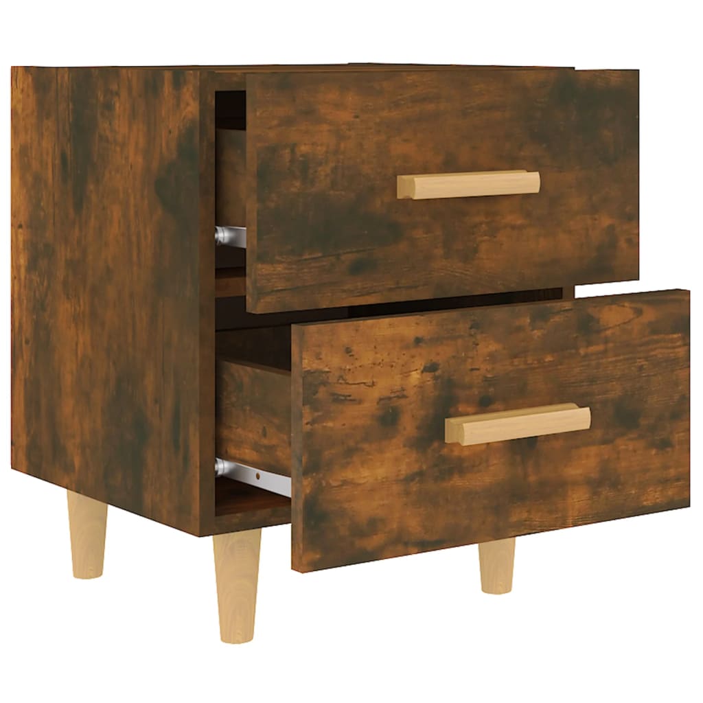 Tables de chevet 2 pcs Chêne fumé 40x35x47,5 cm - XIOS