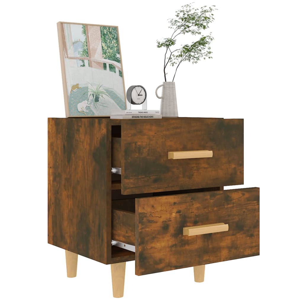 Tables de chevet 2 pcs Chêne fumé 40x35x47,5 cm - XIOS