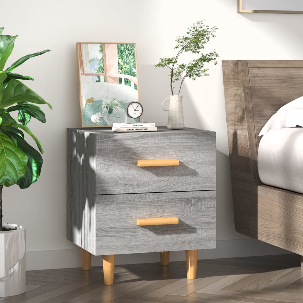 Table de chevet Sonoma gris 40x35x47,5 cm - XIOS