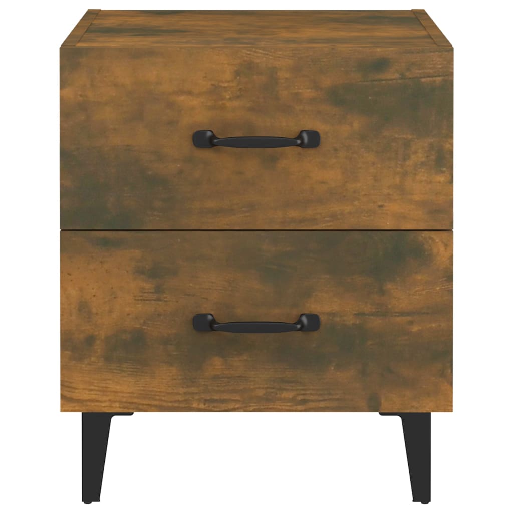 Tables de chevet 2 pcs Chêne fumé 40x35x47,5 cm - XIOS