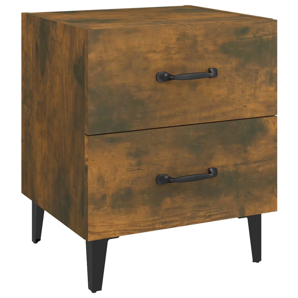 Tables de chevet 2 pcs Chêne fumé 40x35x47,5 cm - XIOS