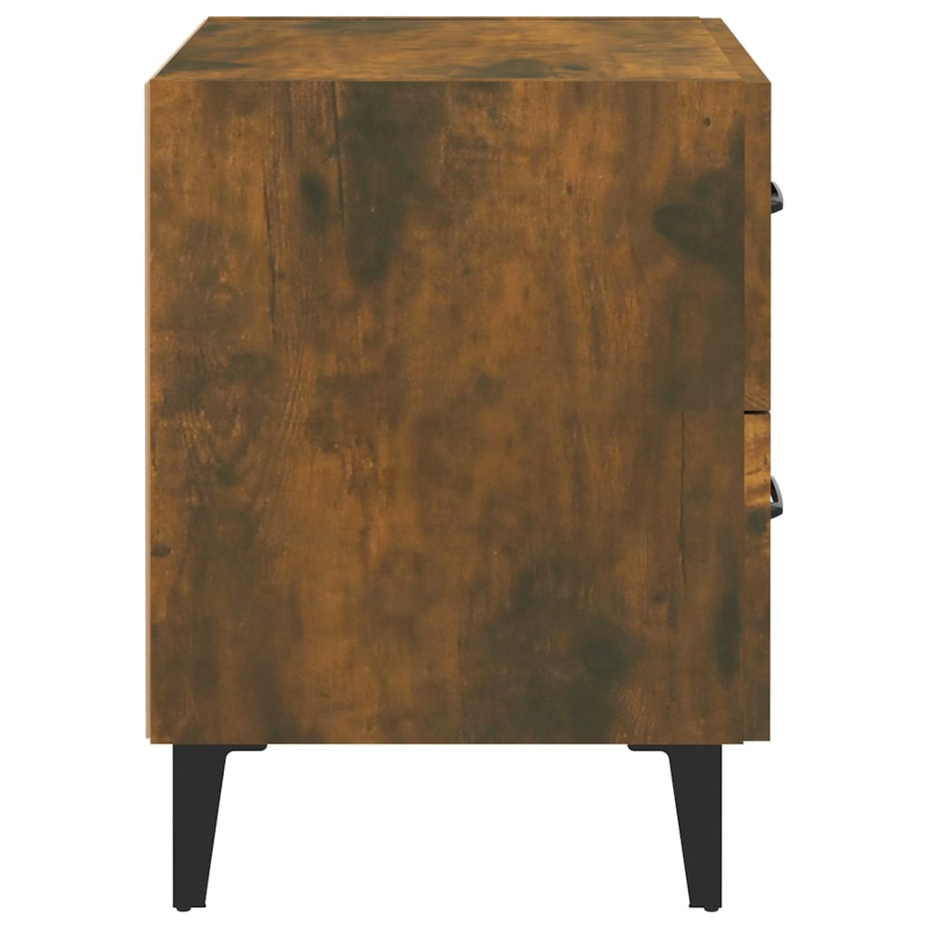 Tables de chevet 2 pcs Chêne fumé 40x35x47,5 cm - XIOS