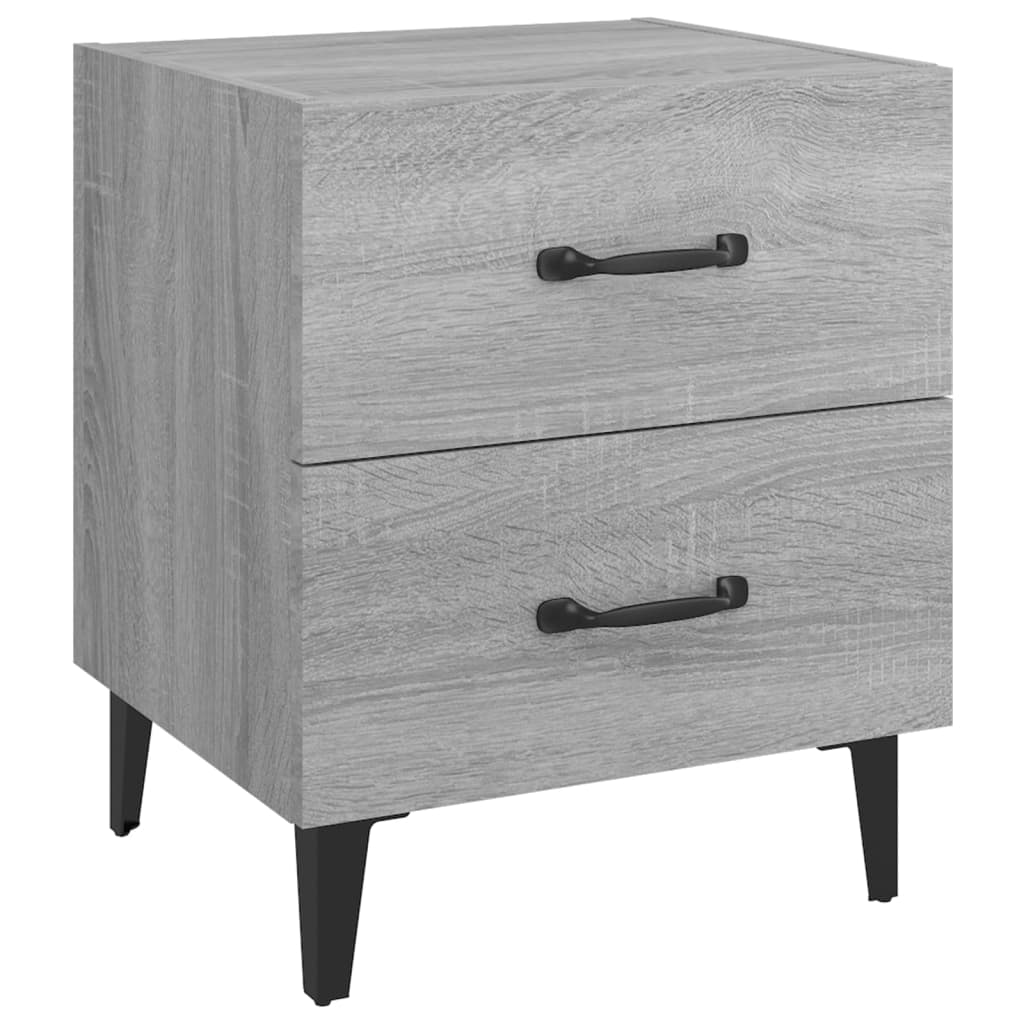 Tables de chevet 2 pcs Sonoma gris 40x35x47,5 cm - XIOS
